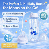 Kaka Essentials™ 3-in-1 Hands-Free Baby Bottle