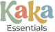 Colorful 'Kaka Essentials' logo on a white background