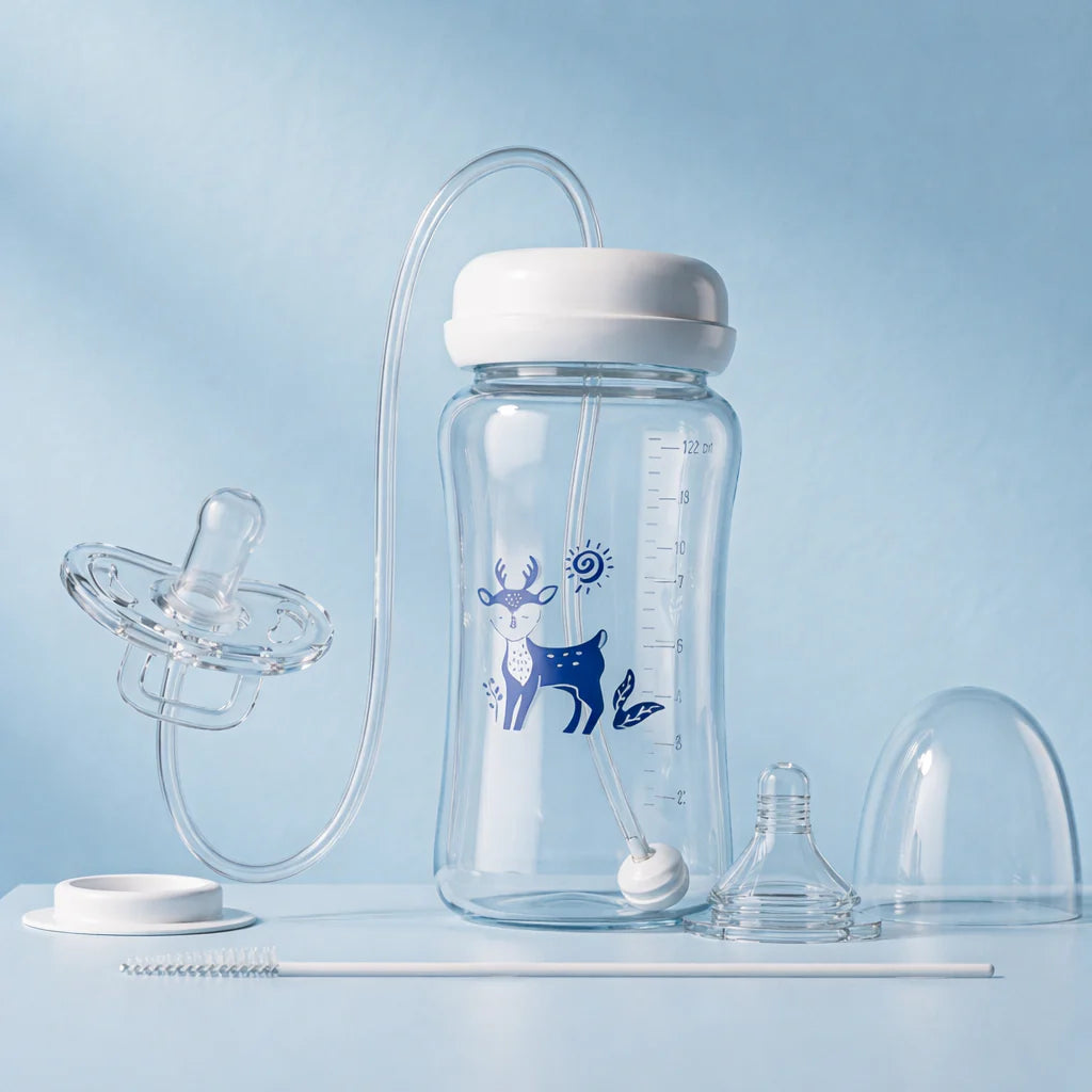 Kaka Essentials™ 3-in-1 Hands-Free Baby Bottle